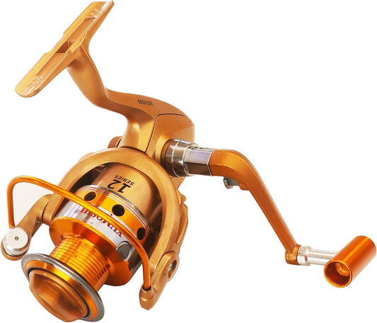 Toubibibi Fishing Spinning Reel 10 BB Gear Ratio 5.5:1 Golden Fishing Reel