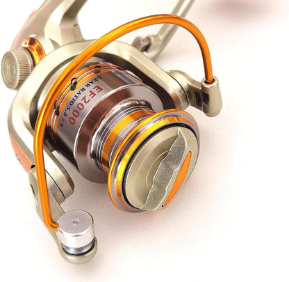 Toubibibi Fishing Spinning Reel 12 BB Whole Metal Line Cup, Affordable Smooth Reel with Graphite Body