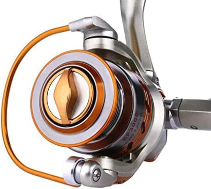 Toubibibi Fishing Spinning Reel 12 BB Whole Metal Line Cup, Smooth Reel with Graphite Body