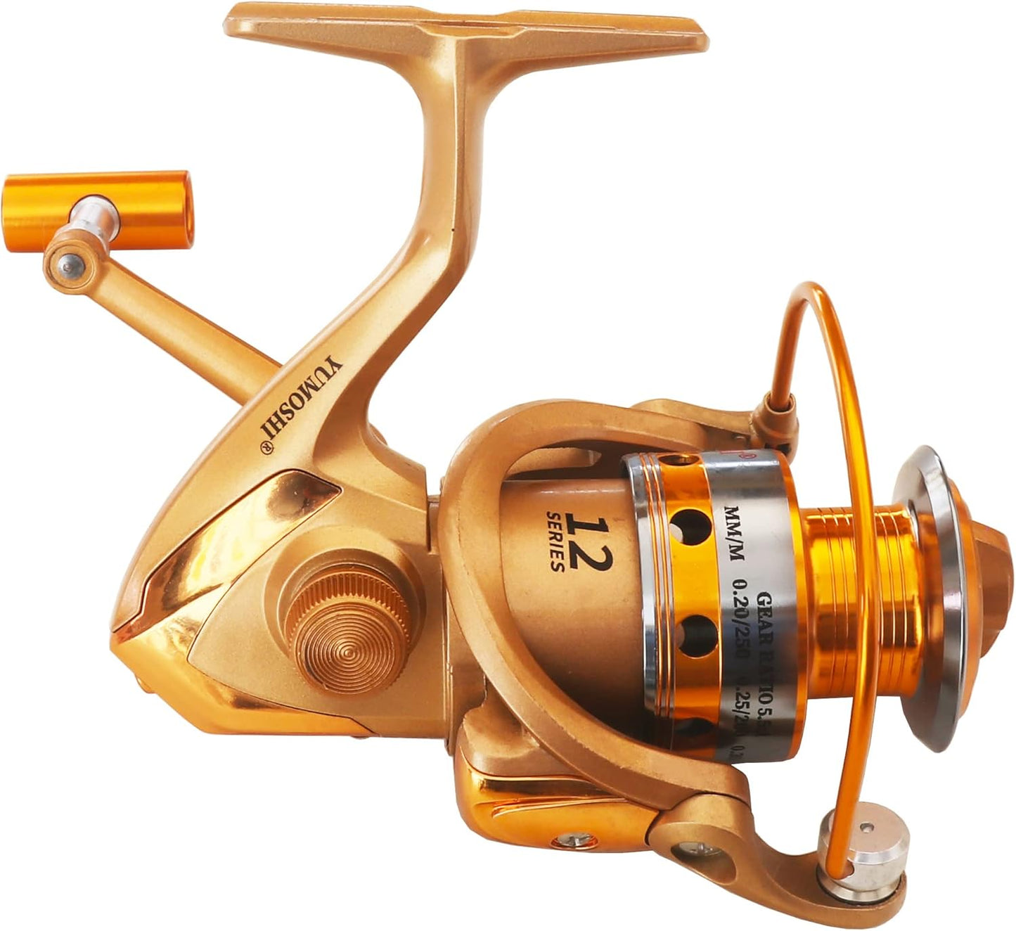 Toubibibi Fishing Spinning Reel 10 BB Gear Ratio 5.5:1 Golden Fishing Reel