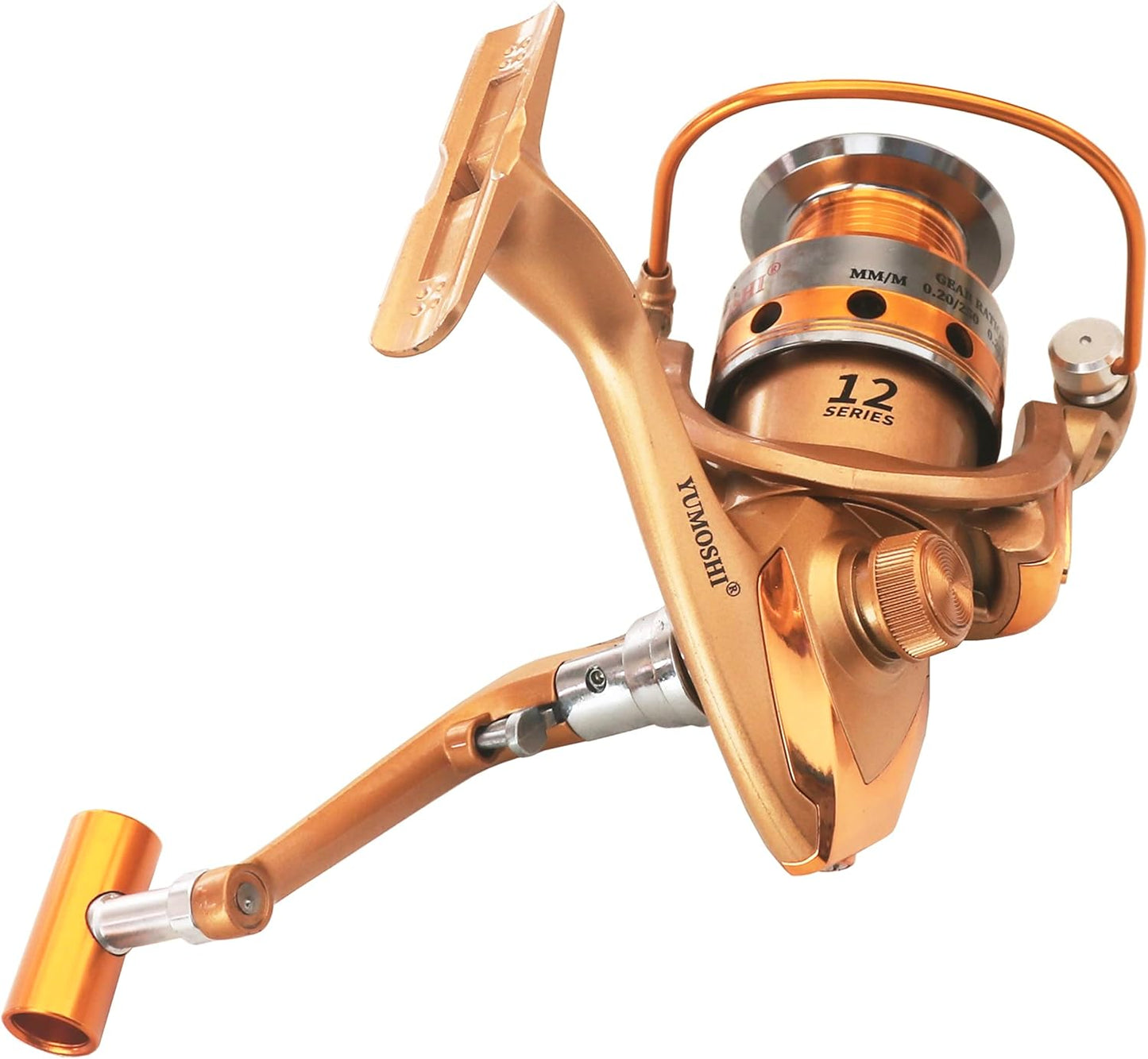 Toubibibi Fishing Spinning Reel 10 BB Gear Ratio 5.5:1 Golden Fishing Reel
